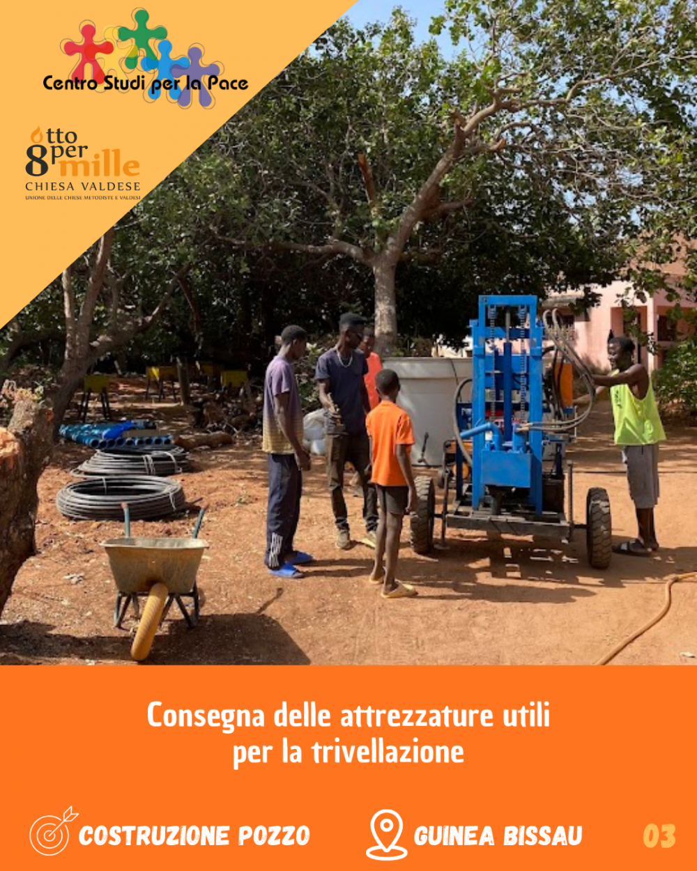 Materiali necessari alla realizzazione del pozzo